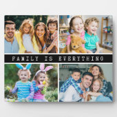 4写真モダンコラージュ家族は全引用文 フォトプラーク (正面)