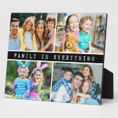 4写真モダンコラージュ家族は全引用文 フォトプラーク (側面)