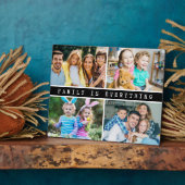 4写真モダンコラージュ家族は全引用文 フォトプラーク (側面)