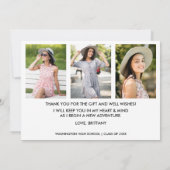 4写真モダン卒業サンキューカードW 案内状 (裏面)