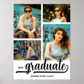 4写真モダン卒業パーティー ポスター (正面)