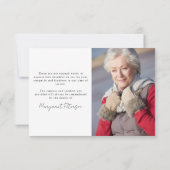 4写真モダン葬儀悔やみや弔慰 サンキューカード (裏面)