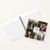 4写真モノグラムのコラージュ ノートブック (内部)