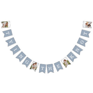 4写真リハーサル夕食埃の青いバンティングフラグ バンティングフラッグ