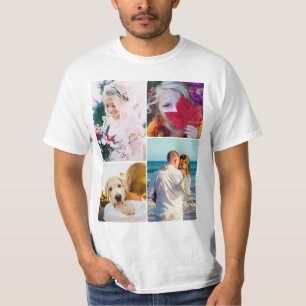 4写真丸テンプレート Tシャツ