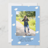 4写真卒業キャップ告知と招待状 招待状 (裏面)