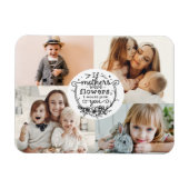 4写真家族コラージュ母の子守ママ日 マグネット (横)
