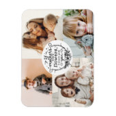 4写真家族コラージュ母の子守ママ日 マグネット (縦)