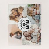 4写真家族コラージュ第1位お母さん日 ジグソーパズル (縦)