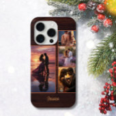 4写真木目材名パーソナライズされた電話 Case-Mate iPhoneケース