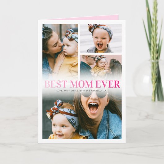 4写真母の日 カード (正面)