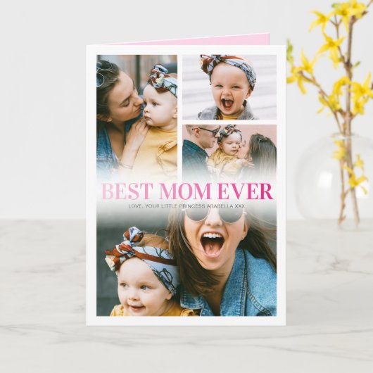 4写真母の日 カード (黄色い花)