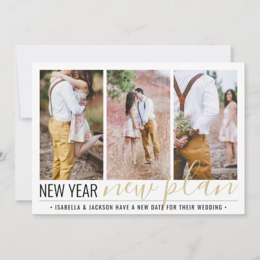 4写真結婚の計画の変更の新年の休日 セーブザデート (正面)