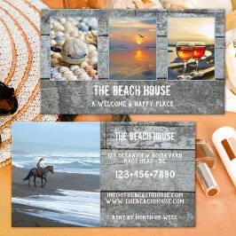 4写真風化木材ビーチレンタルポートフォリオ 名刺