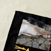 4写真黒金ゴールドおめでとう研究科大学院 ビーチタオル (インサイチュ)