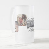 4写真 – Happy Father's Day Metalテーマ フロストグラスビールジョッキ (正面左)