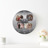 4写真 – Happy Father's Day Metalテーマ ラージ壁時計 (ホーム)