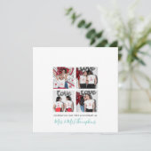 4写真LGBT愛妻一周年記念ティール（緑がかった色） カード (スタンド正面)