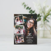 4写真RN看護卒業パーティー招待状 ポストカード (スタンド正面)