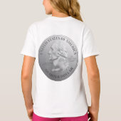 4分の1に戻る非衣装 Tシャツ (裏面)