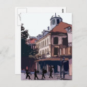 4分の1の真ちゅうフランスのバンド ポストカード (正面/裏面)