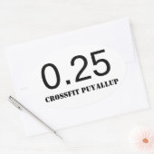 4分の1マイル 楕円形シール (封筒)