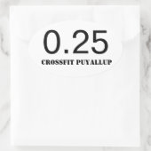 4分の1マイル 楕円形シール (バッグ)