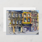 4分フランスのの1旅行はがき ポストカード (正面/裏面)