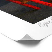 4分フランスの目の写真「ケージャンカフェ」ポスター ポスター (角)