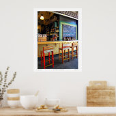 4分フランスの目の写真「ケージャンカフェ」ポスター ポスター (キッチン)