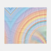 4分淡い色のの1 フリースブランケット (正面(横))