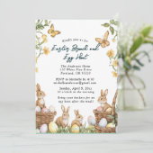 4匹のウサギと卵のブランチとイースターエッグハント 招待状 (スタンド正面)