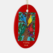 4匹のコールバード セラミックオーナメント (右)