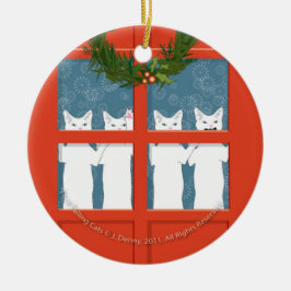 4匹の呼出し猫… セラミックオーナメント