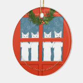 4匹の呼出し猫… セラミックオーナメント (左)