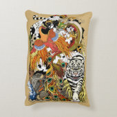 4匹の天動物 アクセントクッション (裏面(縦))