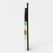 4匹の幸せな猿との漫画の切り貼り芸術 Case-Mate iPhoneケース (裏面/左)