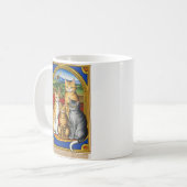4匹の猫のマグカップ コーヒーマグカップ (正面左)