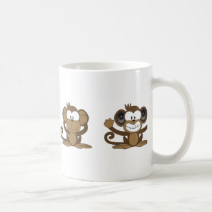 4匹の猿のマグ コーヒーマグカップ