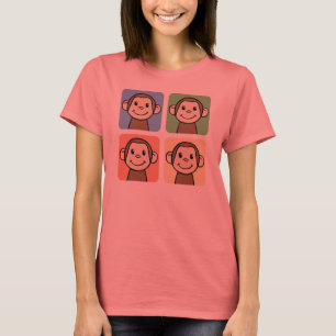 4匹の猿 Tシャツ