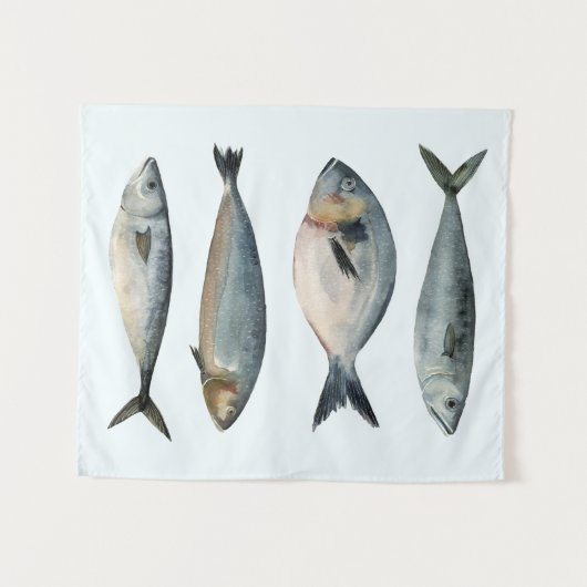 4匹の魚 タペストリー (正面(横))