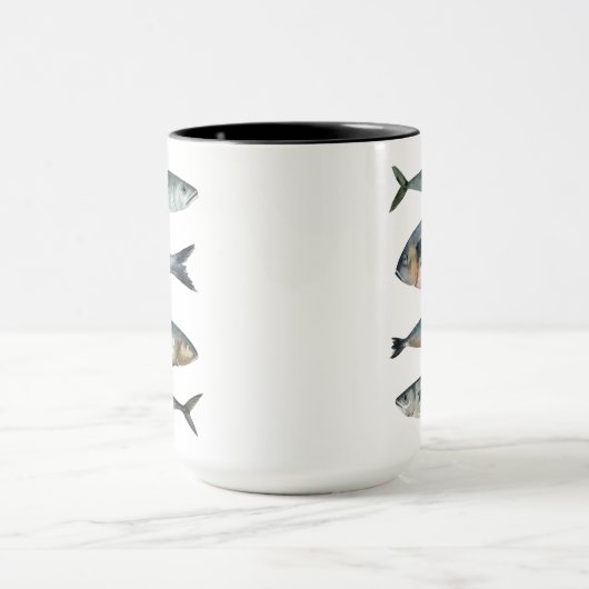 4匹の魚 マグカップ (中央)