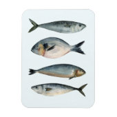 4匹の魚 マグネット (縦)