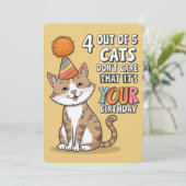 4匹中5匹の猫はあなたの誕生日なんか気にしない 招待状 (スタンド正面)