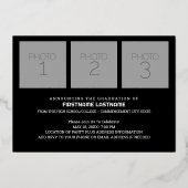 4卒業写真とグラードパーティー 箔招待状 (裏面)