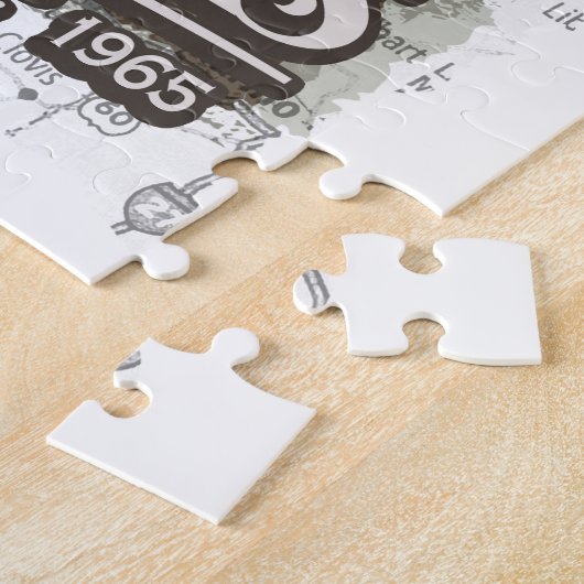 4台のクラシック車ジグソーパズル ジグソーパズル (側面)