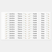 4名違う名魚釣り棒棒鉄付きラベル ラベル (シート)