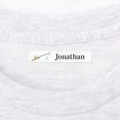 4名違う名魚釣り棒棒鉄付きラベル ラベル (貼付)