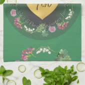 4周年結婚果実フローラ キッチンタオル (折り畳み)