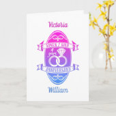 4周年結婚記念日のリネンシルク カード (黄色い花)